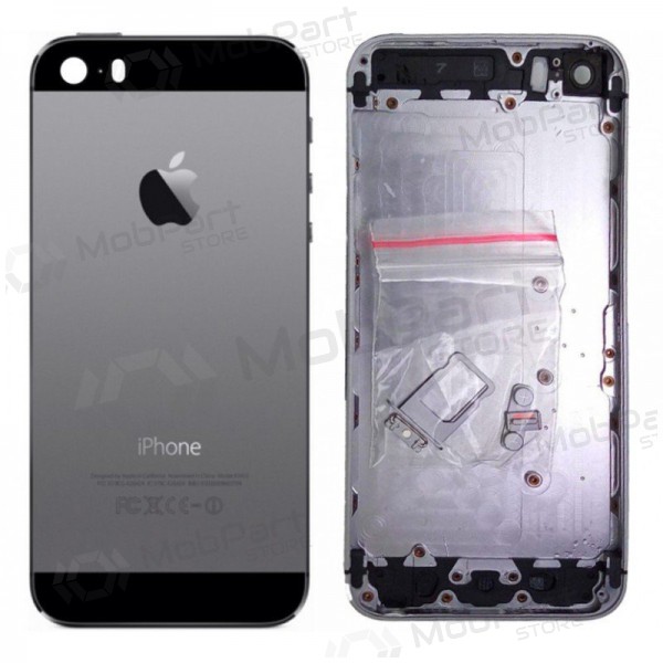 Apple iPhone 5S takaakkukansi harmaa (space grey) (käytetty grade B, alkuperäinen)