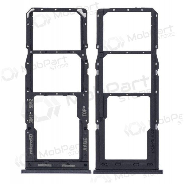 Samsung Galaxy A125 A12 / A127 A12S SIM kortin pidike (musta) (service pack) (alkuperäinen) Samsung Galaxy A125 A12 / A127 A12S SIM kortin pidike (musta) (service pack) (alkuperäinen)
