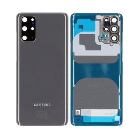 Samsung G985 / G986 Galaxy S20 Plus takaakkukansi harmaa (Cosmic Grey) (käytetty grade C, alkuperäinen)