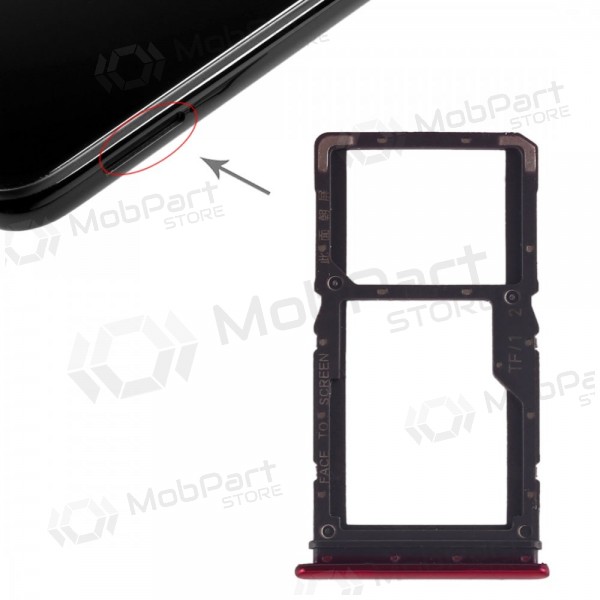 Xiaomi Redmi Note 7 SIM kortin pidike (punainen)