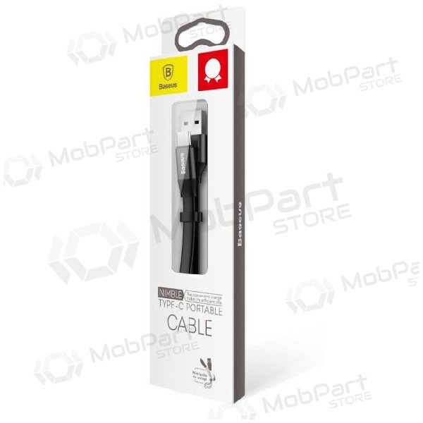 USB kaapeli Baseus type-C 0.23m (2A) (musta)