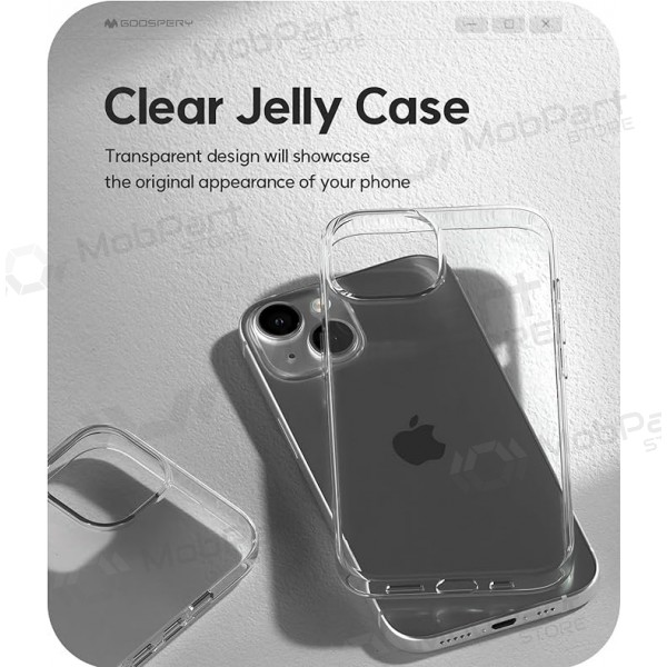 Apple iPhone 7 Plus / 8 Plus puhelinkotelo / suojakotelo Mercury Goospery "Jelly Clear" (läpinäkyvä)