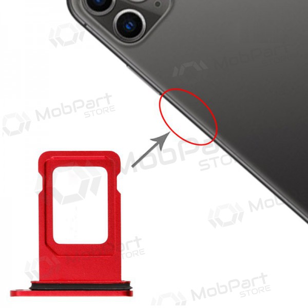 Apple iPhone 11 (Dual) SIM kortin pidike (punainen)