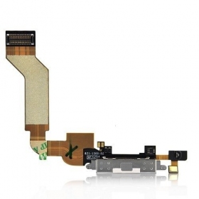 Apple iPhone 4S latauspistorasian liitin (latausliitin) (valkoinen)