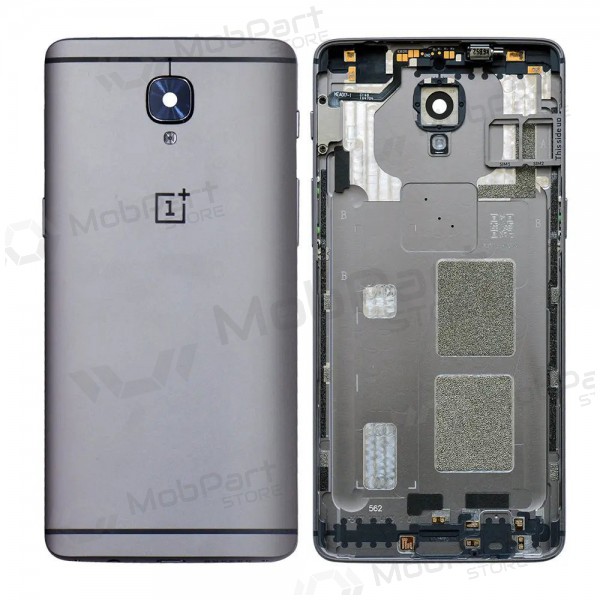 OnePlus 3 / 3T takaakkukansi harmaa (Gunmetal) (käytetty grade C, alkuperäinen)