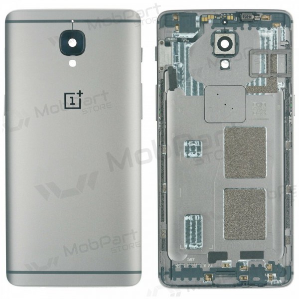 OnePlus 3 / 3T takaakkukansi (hopea) (käytetty grade A, alkuperäinen) OnePlus 3 / 3T takaakkukansi (hopea) (käytetty grade A, alkuperäinen)