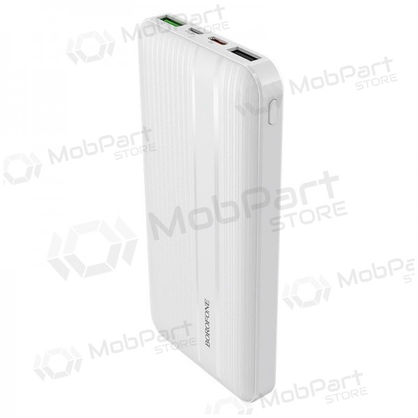 Ulkoinen paristo Power Bank Borofone BJ9 Type-C PD+Quick Charge 3.0 (3A) 10000mAh valkoinen Ulkoinen paristo Power Bank Borofone BJ9 Type-C PD+Quick Charge 3.0 (3A) 10000mAh valkoinen