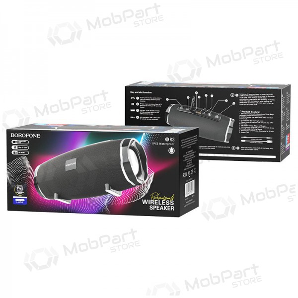 Bluetooth kannettava kaiutin Borofone BR3 (musta) Bluetooth kannettava kaiutin Borofone BR3 (musta)