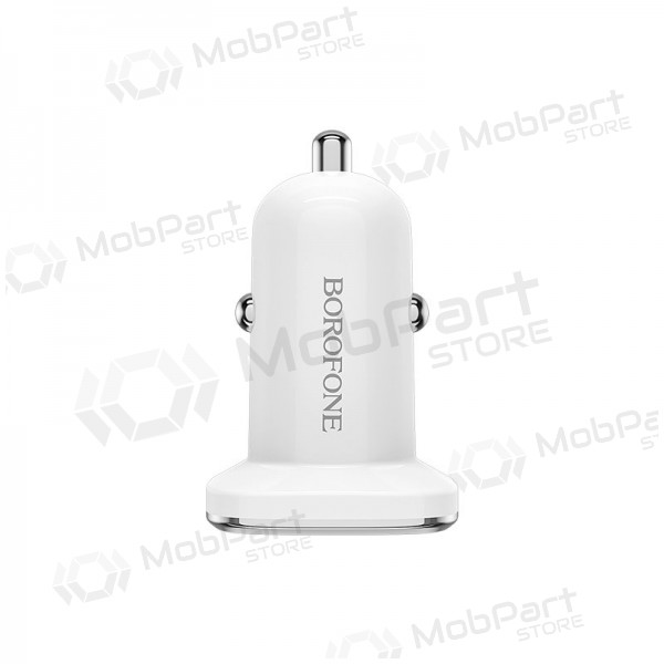 Laturi automobilinis Borofone BZ12 x 2 USB (2.4A) (valkoinen)