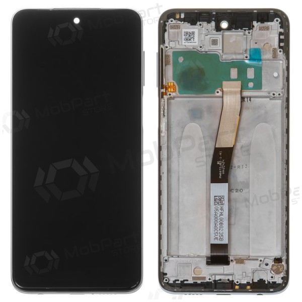 Xiaomi Redmi Note 9S näyttö (musta) (kehyksellä) (service pack) (alkuperäinen)