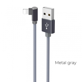 USB kaapeli Borofone BX26 Lightning 1.0m (harmaa)
