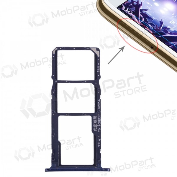 Huawei Y5 2018 SIM kortin pidike (sininen) (alkuperäinen)