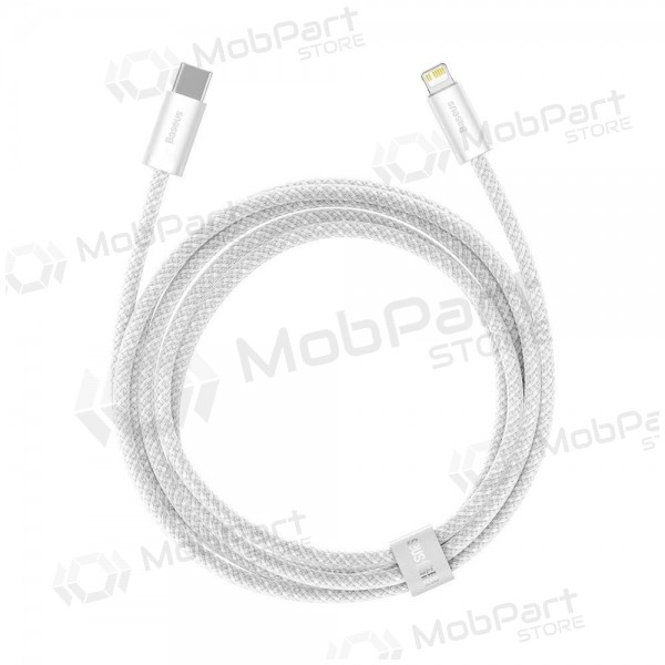 USB kaapeli Baseus Dynamic Type-C - Lightning 20W 2.0m (valkoinen) CALD000102