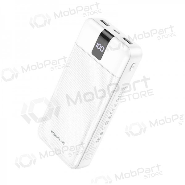 Ulkoinen paristo Power Bank Borofone BJ20A 5 Output 3 Input 20000mAh valkoinen Ulkoinen paristo Power Bank Borofone BJ20A 5 Output 3 Input 20000mAh valkoinen
