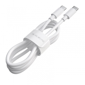 USB kaapeli Borofone BX44 Type-C - Type-C 100W 1.0m (valkoinen)