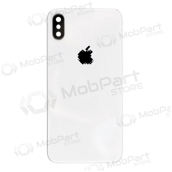 Apple iPhone X takaakkukansi (hopea) (käytetty grade B, alkuperäinen)