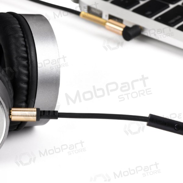 Audio sovitin Hoco UPA02 AUX 3,5mm į 3,5mm (musta)