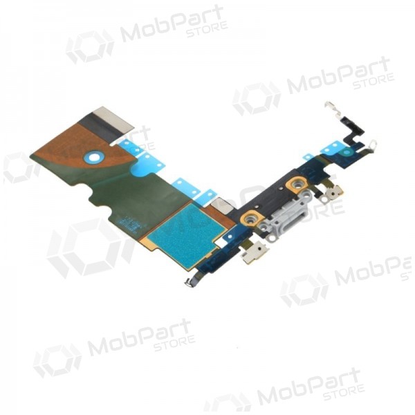 Apple iPhone 8 / SE 2020 latauspistorasian ja mikrofonin liitin (latausliitin) valkoinen (šviesiai harmaa) Apple iPhone 8 / SE 2020 latauspistorasian ja mikrofonin liitin (latausliitin) valkoinen (šviesiai harmaa)