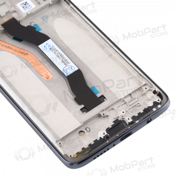 Xiaomi Redmi Note 8 Pro näyttö (musta) (kehyksellä) (service pack) (alkuperäinen)
