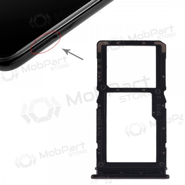 Xiaomi Redmi Note 7 SIM kortin pidike (musta)