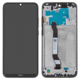 Xiaomi Redmi Note 8 / Note 8 2021 näyttö (musta) (kehyksellä) (service pack) (alkuperäinen)