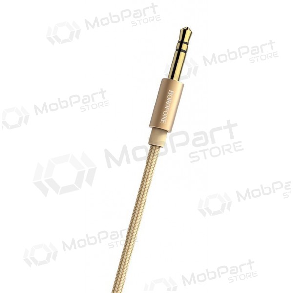Audio sovitin 3,5mm į 3,5mm Borofone BL3 (kultainen) Audio sovitin 3,5mm į 3,5mm Borofone BL3 (kultainen)