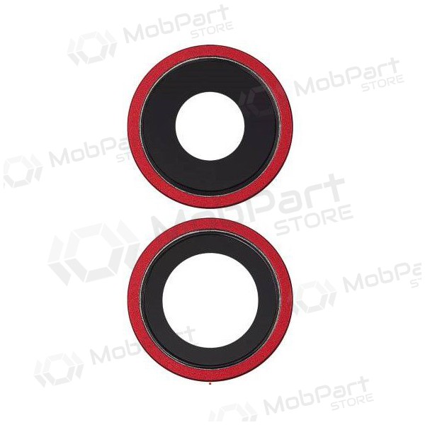 Apple iPhone 11 kameran linssi (2kpl) (punainen) (kehyksellä)