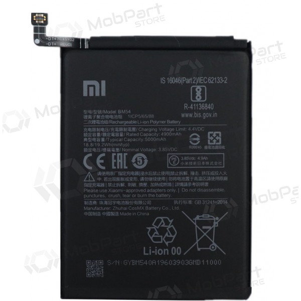 Xiaomi Redmi Note 9T paristo, akumuliatorius (BM54) Xiaomi Redmi Note 9T paristo, akumuliatorius (BM54)