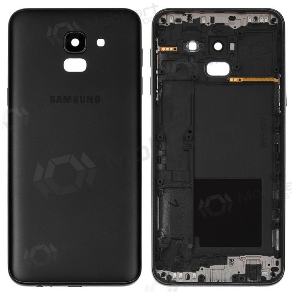 Samsung J600 Galaxy J6 2018 takaakkukansi (musta) (käytetty grade A, alkuperäinen)