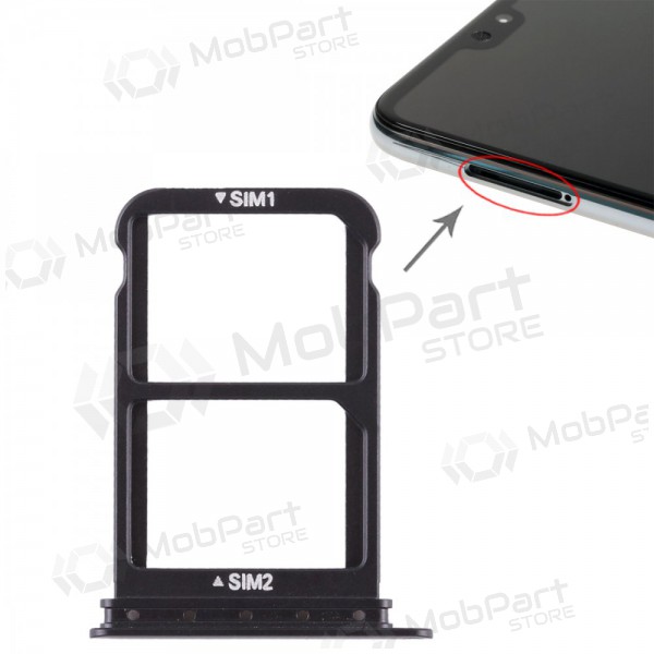 Huawei P20 Pro (DUAL) SIM kortin pidike (musta)