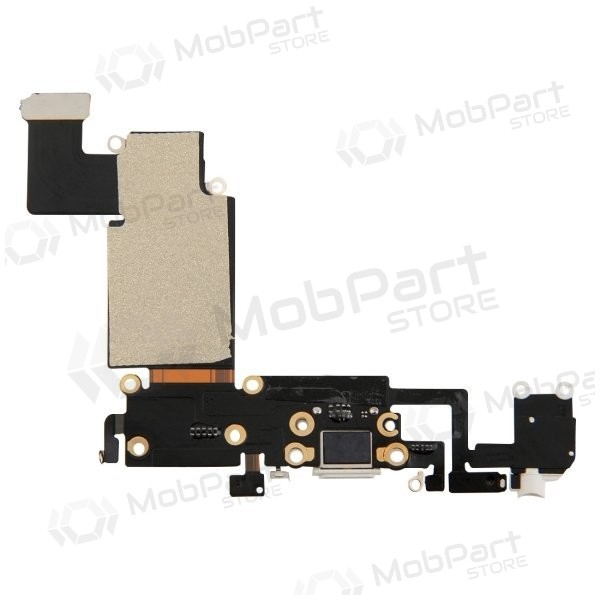 Apple iPhone 6S Plus latauspistorasian ja mikrofonin liitin (latausliitin) (valkoinen)