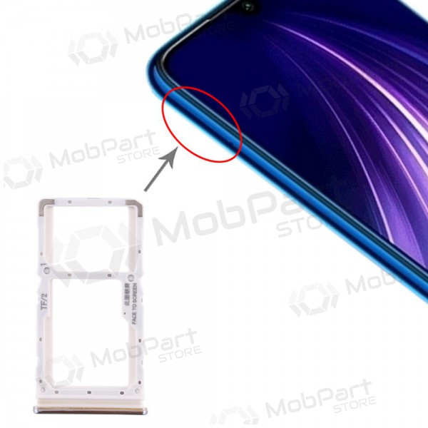 Xiaomi Redmi Note 8 Pro SIM kortin pidike valkoinen (Pearl White) Xiaomi Redmi Note 8 Pro SIM kortin pidike valkoinen (Pearl White)