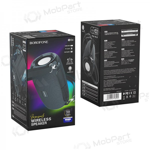 Bluetooth kannettava kaiutin Borofone BR4 (musta)