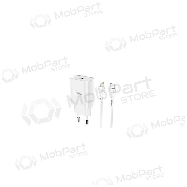 Laturi Hoco N14 Smart Charging PD20W Type-C to Lightning (valkoinen)