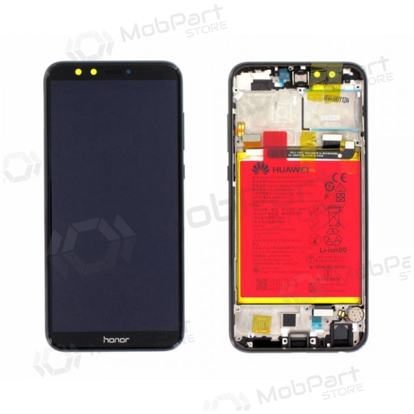 Huawei Honor 9 Lite näyttö (musta) (kehyksellä ja paristo) (service pack) (alkuperäinen)