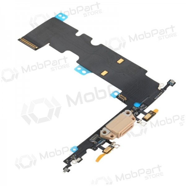 Apple iPhone 8 Plus latauspistorasian ja mikrofonin liitin (latausliitin) (kultainen) Apple iPhone 8 Plus latauspistorasian ja mikrofonin liitin (latausliitin) (kultainen)