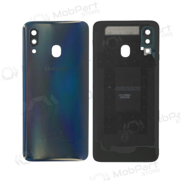 Samsung A405 Galaxy A40 2019 takaakkukansi (musta) (käytetty grade C, alkuperäinen)