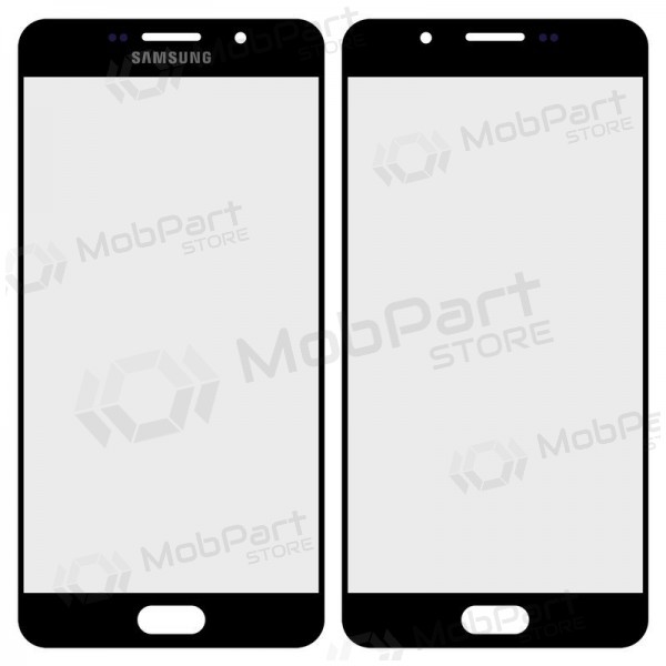 Samsung A710 Galaxy A7 (2016) Näytön lasi (musta) (for screen refurbishing)