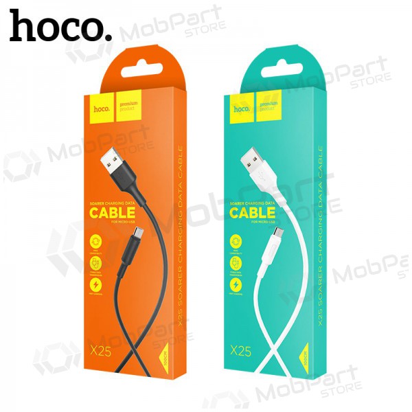 USB kaapeli Hoco X25 microUSB 1.0m (musta)