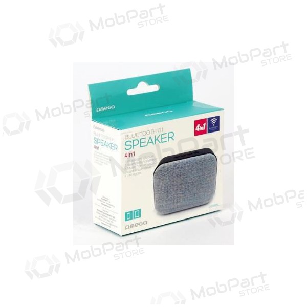 Bluetooth kannettava kaiutin OMEGA OG58 (MicroSD, handsfree, AUX,FM) (harmaa) Bluetooth kannettava kaiutin OMEGA OG58 (MicroSD, handsfree, AUX,FM) (harmaa)