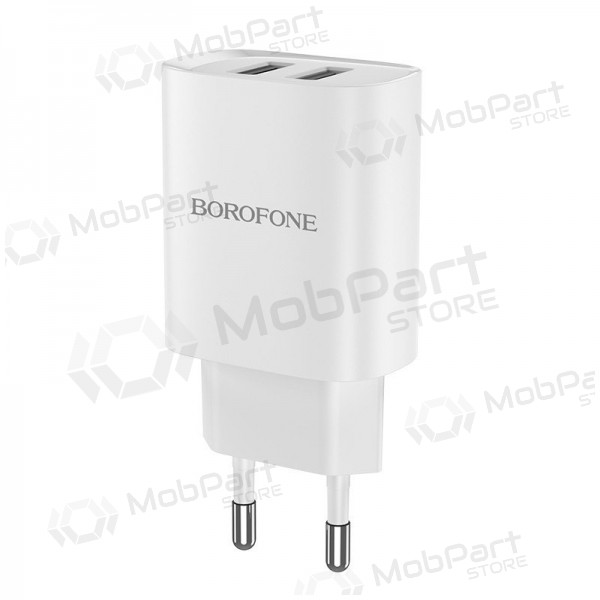 Laturi Borofone BN2 2xUSB 2.1A (valkoinen)