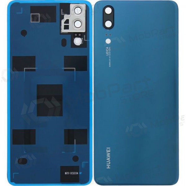 Huawei P20 takaakkukansi (sininen) (käytetty grade C, alkuperäinen)