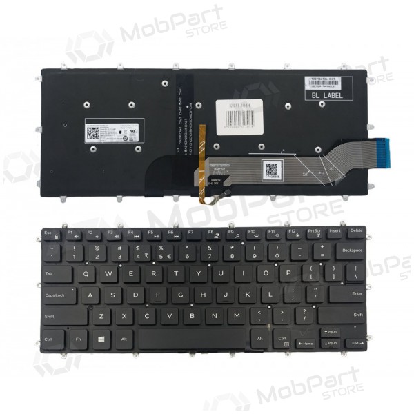 DELL: Inspiron 14 7466 näppäimistö (valaistuksella) DELL: Inspiron 14 7466 näppäimistö (valaistuksella)