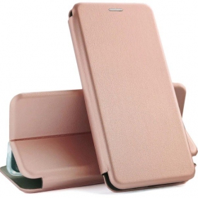 Xiaomi Redmi 9C / 9C NFC puhelinkotelo / suojakotelo "Book Elegance" (pinkki / kultainen)