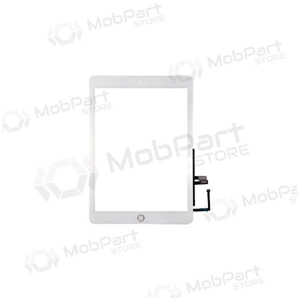 Apple iPad 2018 9,7 (6th) kosketuslasi su Home mygtuku ja laikikliais (valkoinen)
