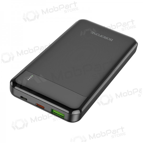 Ulkoinen paristo Power Bank Borofone BJ19 Type-C PD 20W+Quick Charge 3.0 10000mAh musta Ulkoinen paristo Power Bank Borofone BJ19 Type-C PD 20W+Quick Charge 3.0 10000mAh musta