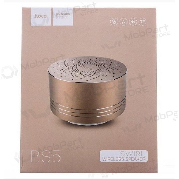 Bluetooth kannettava kaiutin HOCO BS5 (MicroSD, handsfree, AUX,FM) (kultainen)