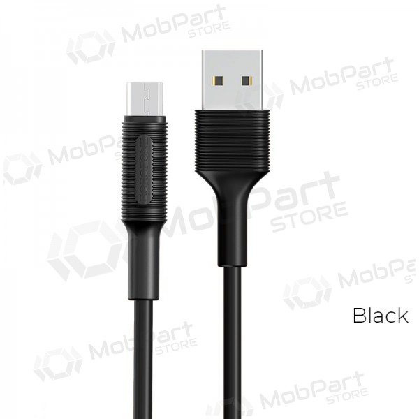 USB kaapeli Borofone BX1 microUSB 1.0m (musta)