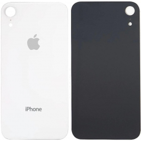 Apple iPhone XR takaakkukansi (valkoinen) (bigger hole for camera)