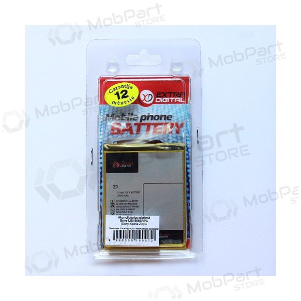 Sony Xperia Z3 (LIS1558ERPC) paristo / akku (3100mAh) Sony Xperia Z3 (LIS1558ERPC) paristo / akku (3100mAh)